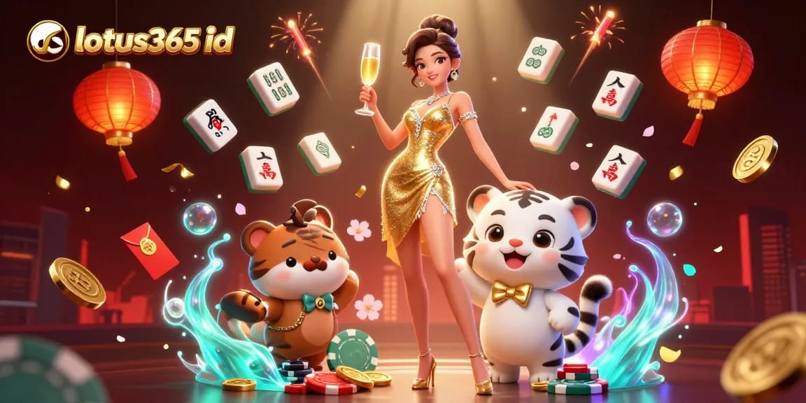 Experience the thrill of gaming with your lotus365 id in this vibrant casino scene.