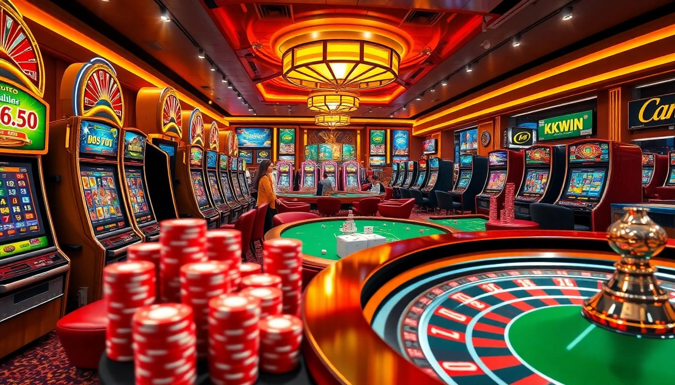 Experience the excitement of winning at https://kkwin.co.com/ with vibrant slot machines and engaged players.