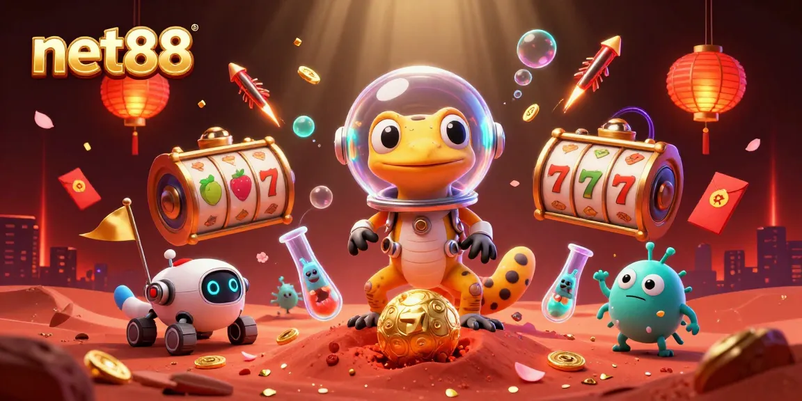 Experience immersive gaming at net88 with a Martian gecko and treasure-filled adventure!