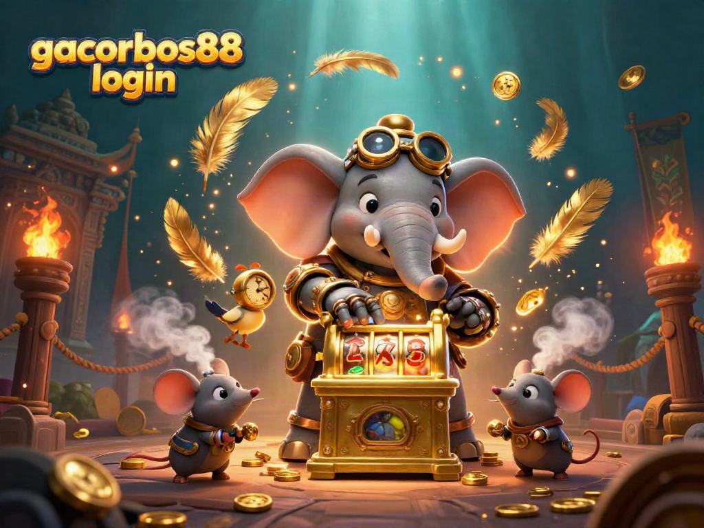 Spin the gacorbos88 login slot machine with steampunk characters and exciting game elements!