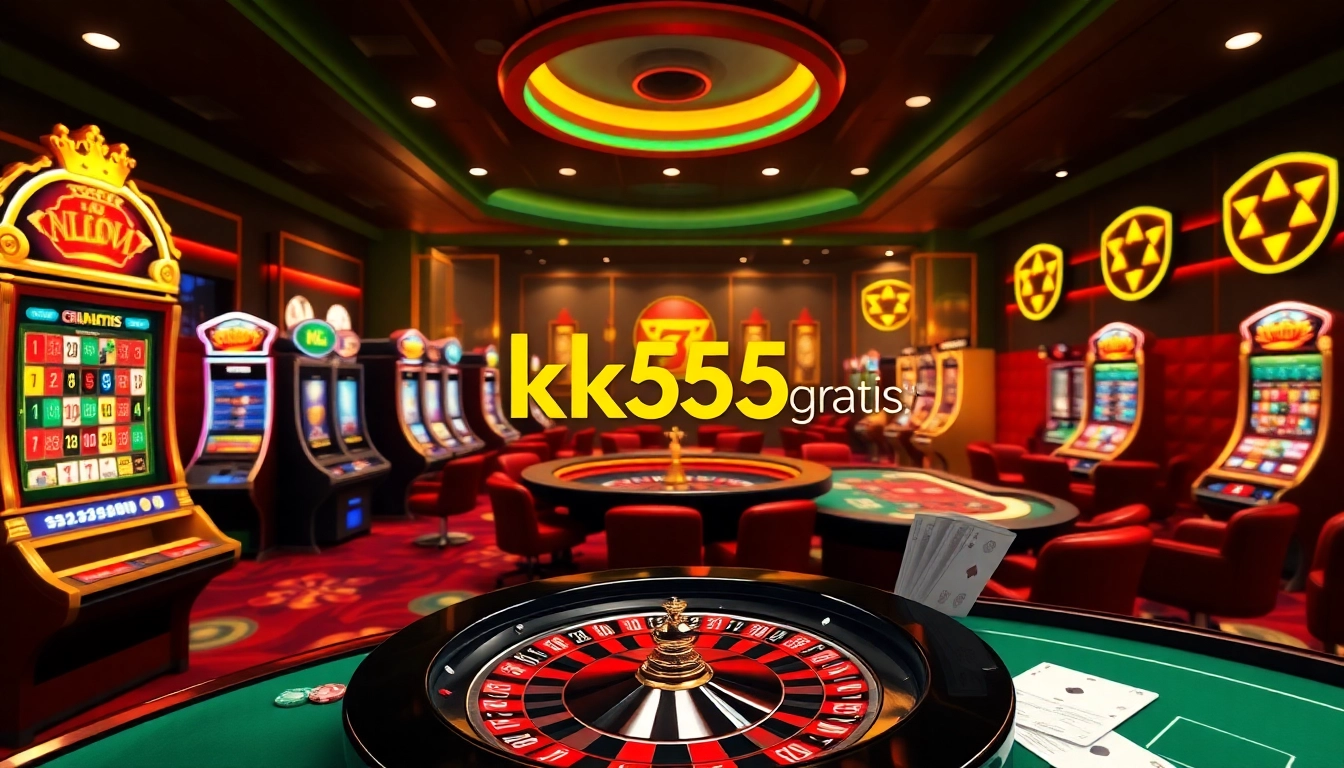 Engage in thrilling online gaming at kk55.gratis with premium tables and vibrant slot machines.