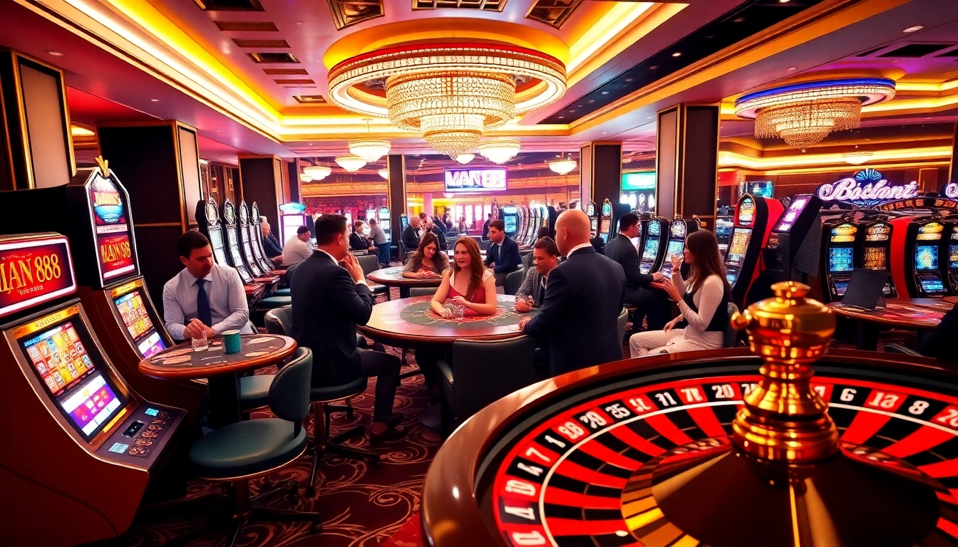 Experience the thrill of winning at Man 88's top-notch casino with vibrant gaming and elegant design.