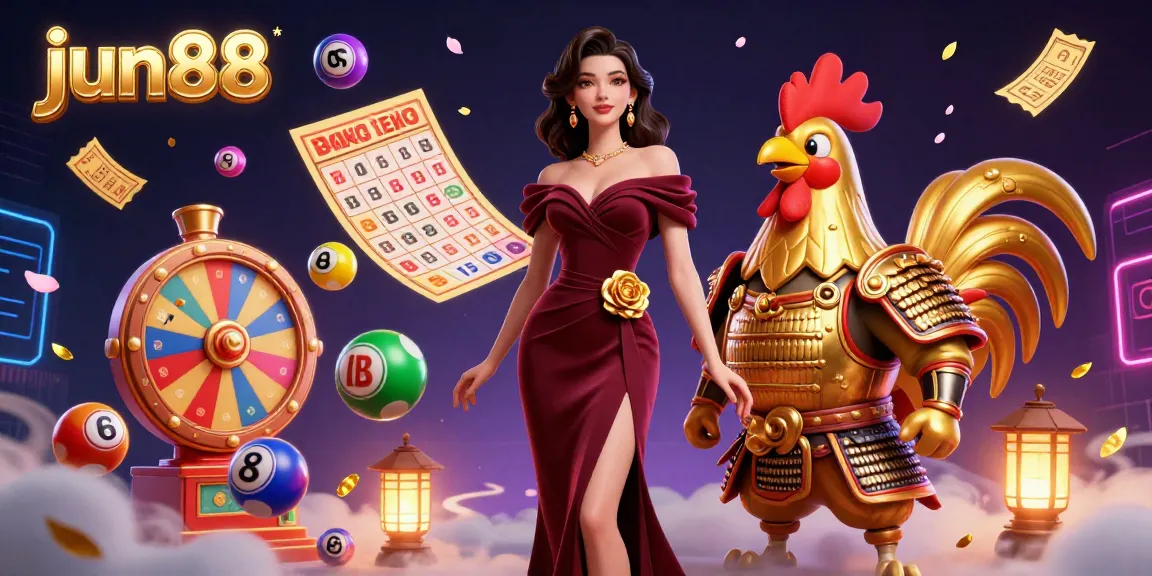 Engage with exciting gameplay at jun88 featuring colorful lottery elements and glamorous characters in a vibrant casino setting.