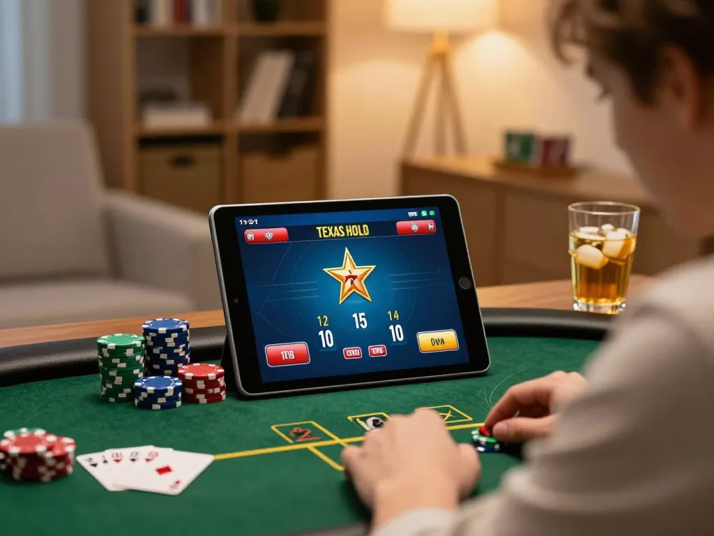 Exciting online poker gameplay experience with cm88 đăng nhập interface, strategic betting in a cozy atmosphere.
