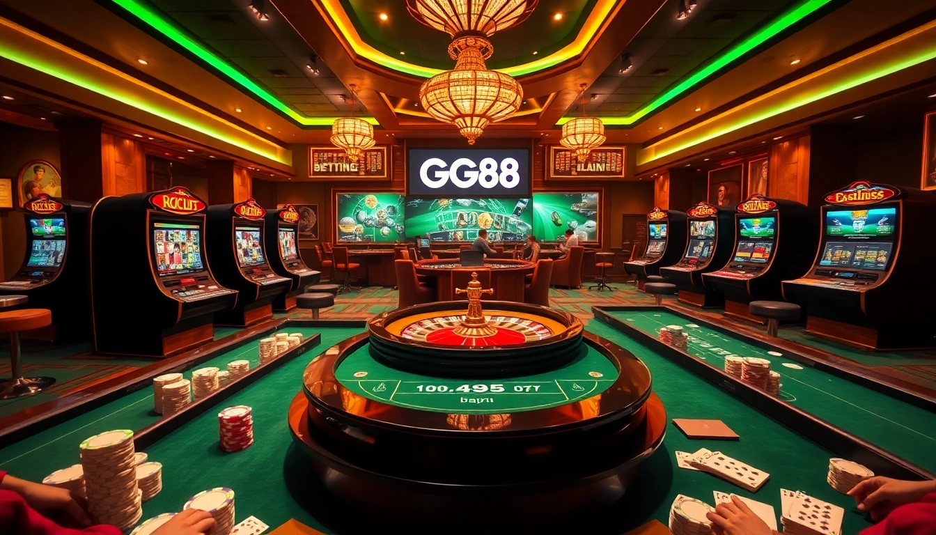 Experience the excitement of GG88 with vibrant casino games and modern betting interfaces.