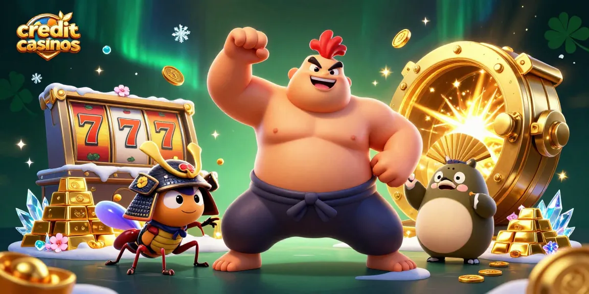 Experience the thrill of credit card casinos with captivating characters and vibrant casino elements in this stunning 3D illustration.