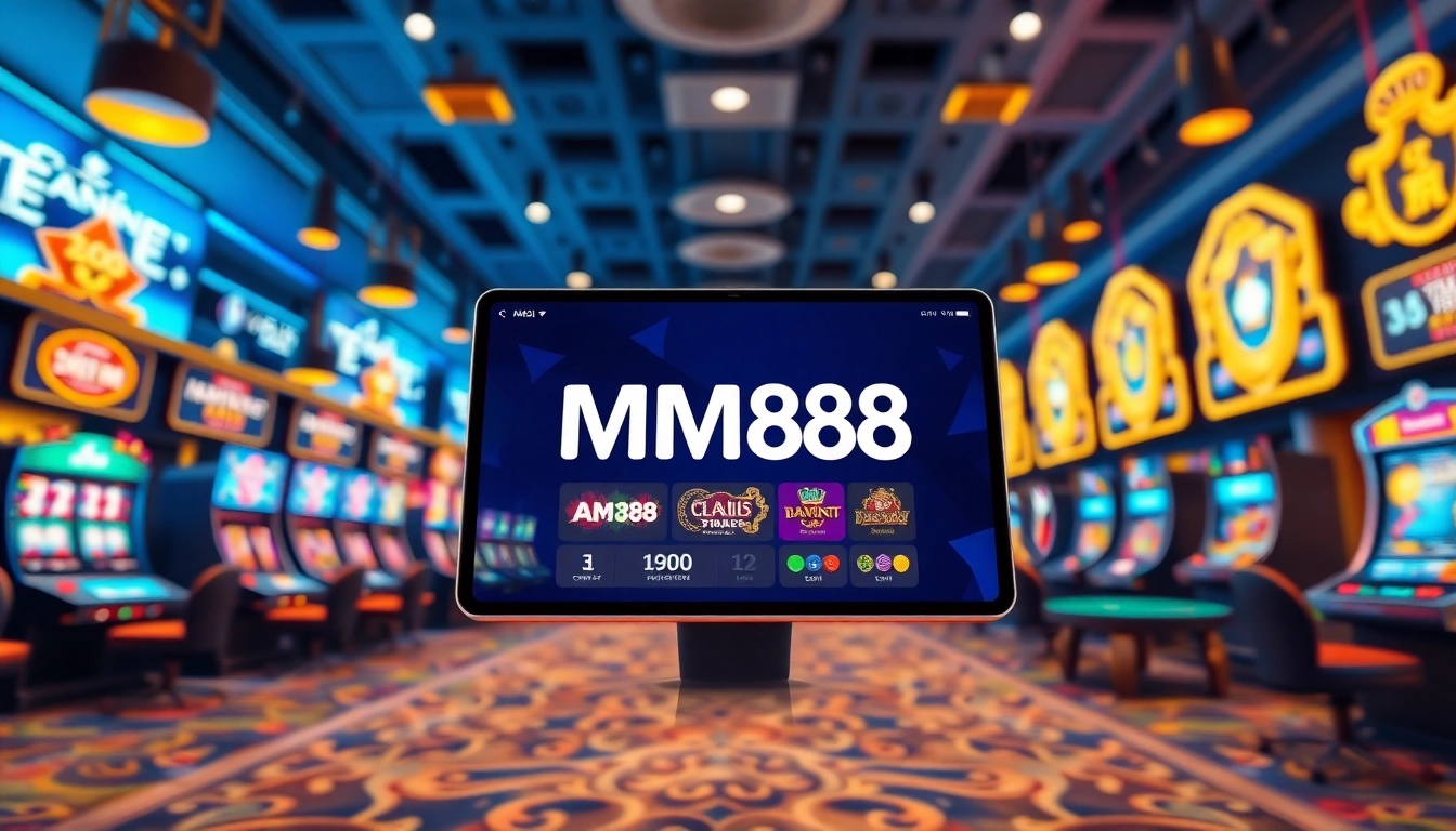 Engaging interface of MM88 nhà cái showcasing diverse gaming options in a vibrant online gambling environment.