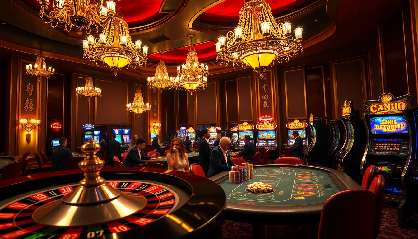 Experience thrilling gameplay at the casino with luck 8-themed products and exciting features.
