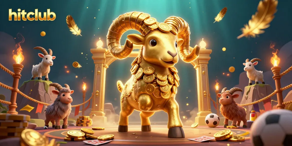 Engage the thrill of hitclub with a dramatic sports betting arena scene featuring golden ram and lively competition.
