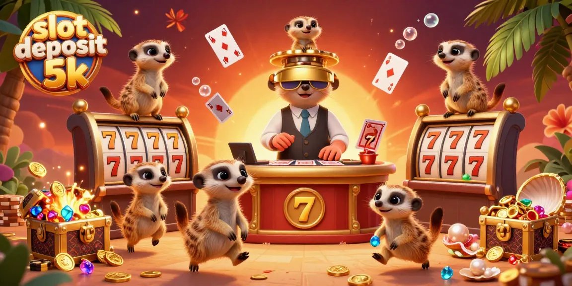 Engage with slot deposit 5k as meerkats run a vibrant casino operation with lively game elements and dynamic energy.