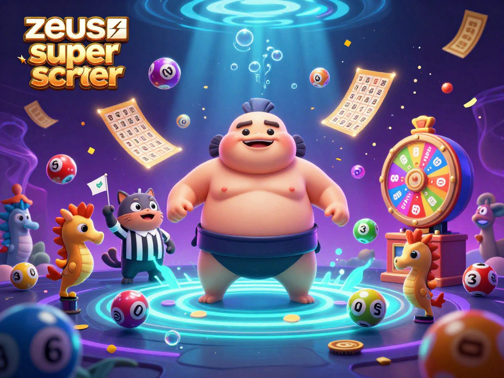 Experience the excitement of zeus super scatter with vibrant lottery elements and underwater fun.
