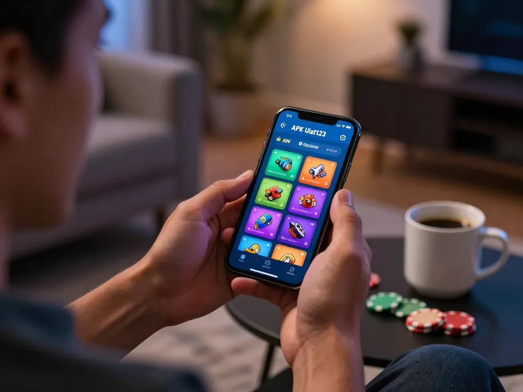 Berinteraksi dengan aplikasi APK Ulat123 untuk pengalaman bermain yang mulus di rumah.