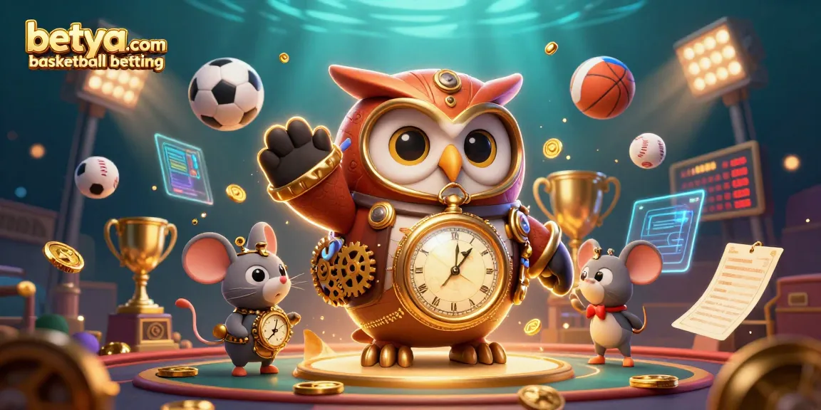 Engage in betya.com basketball betting with fun and dynamic betting elements in a vibrant 3D illustration.