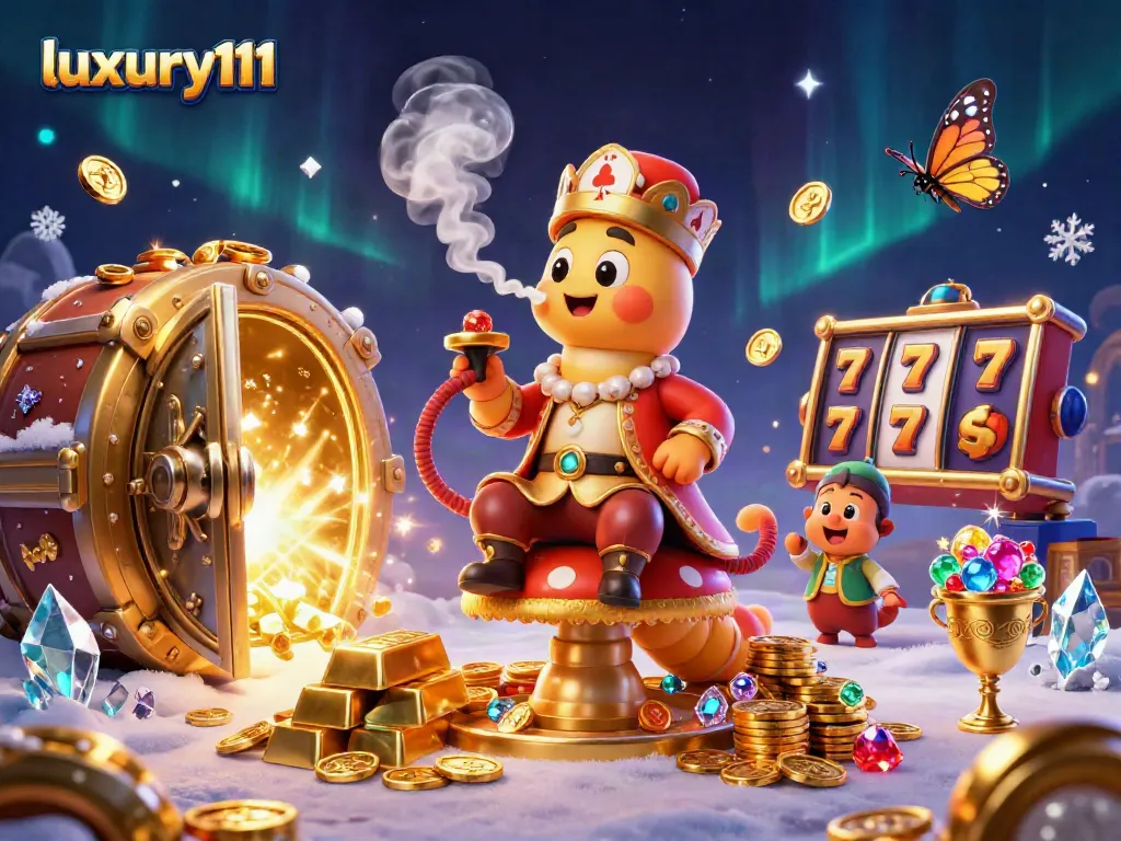 Experience luxury111 through vibrant, dynamic casino illustration with poker symbols and riches.