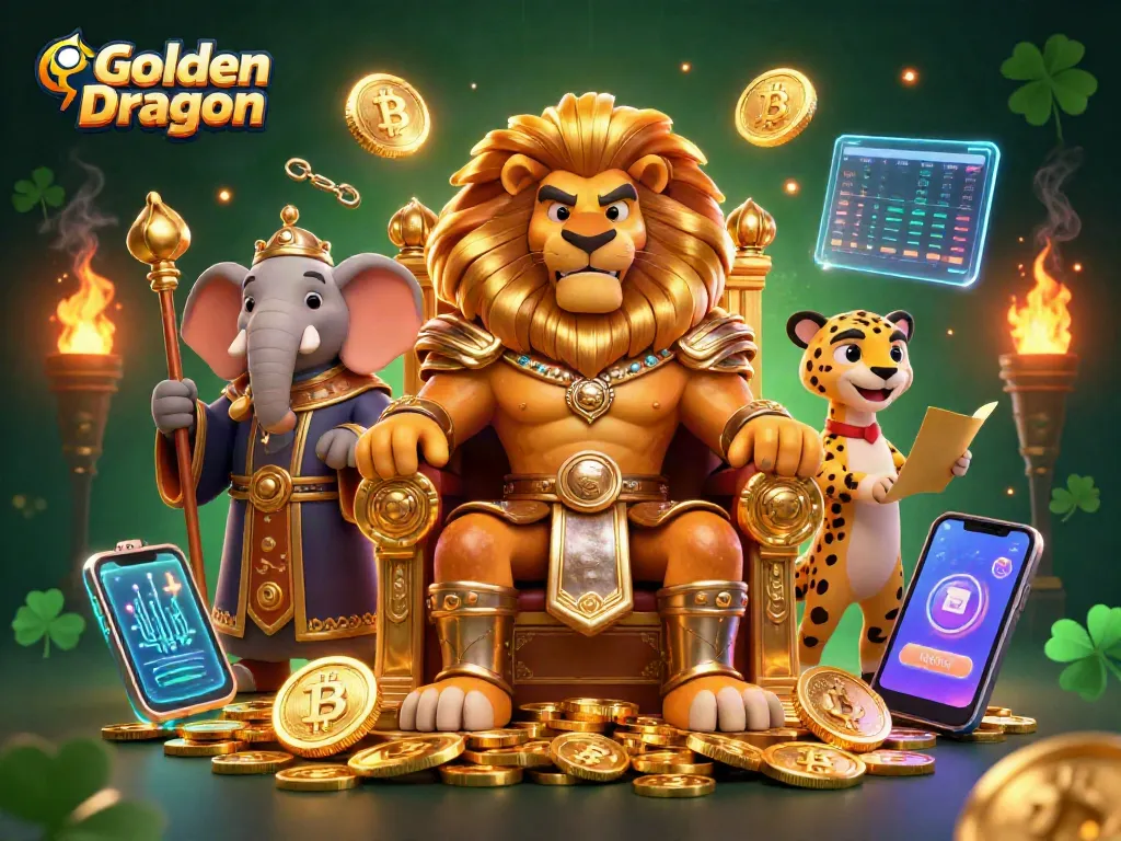 สล็อต Golden Dragon ที่มีสัญลักษณ์ดอกไม้ในบรรยากาศคาสิโนที่หรูหรา