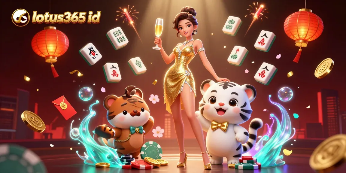 Experience the thrill of gaming with your lotus365 id in this vibrant casino scene.