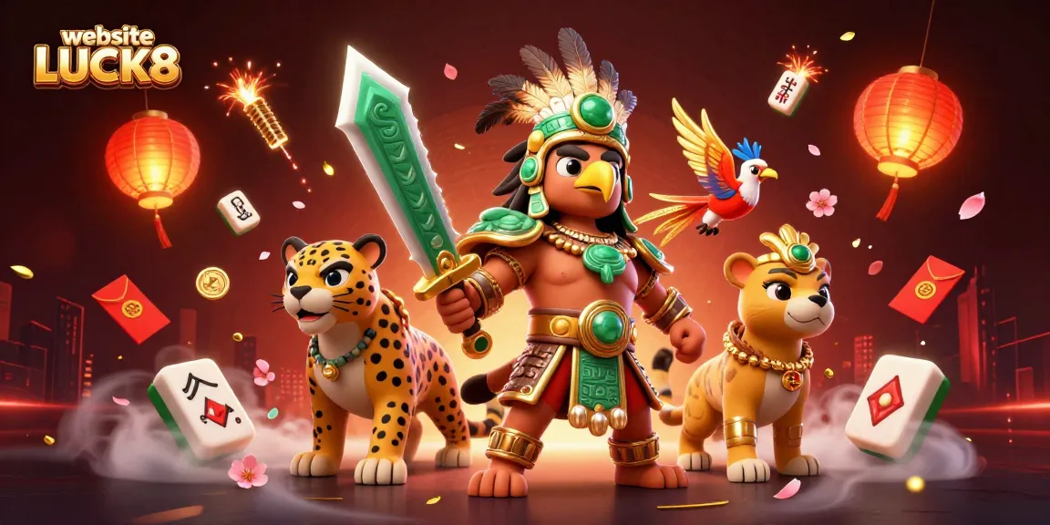Engage with the thrilling experience of website LUCK8 in a vibrant, dynamic gaming scene.