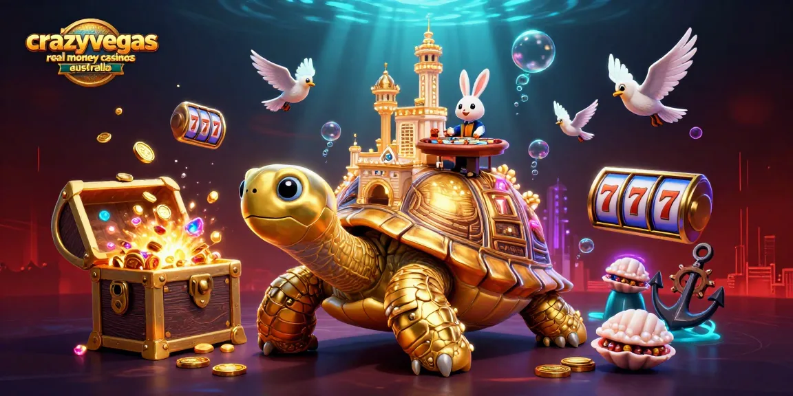 Experience thrilling gaming at crazyvegas real money casinos australia as golden tortoise dealer entertains.