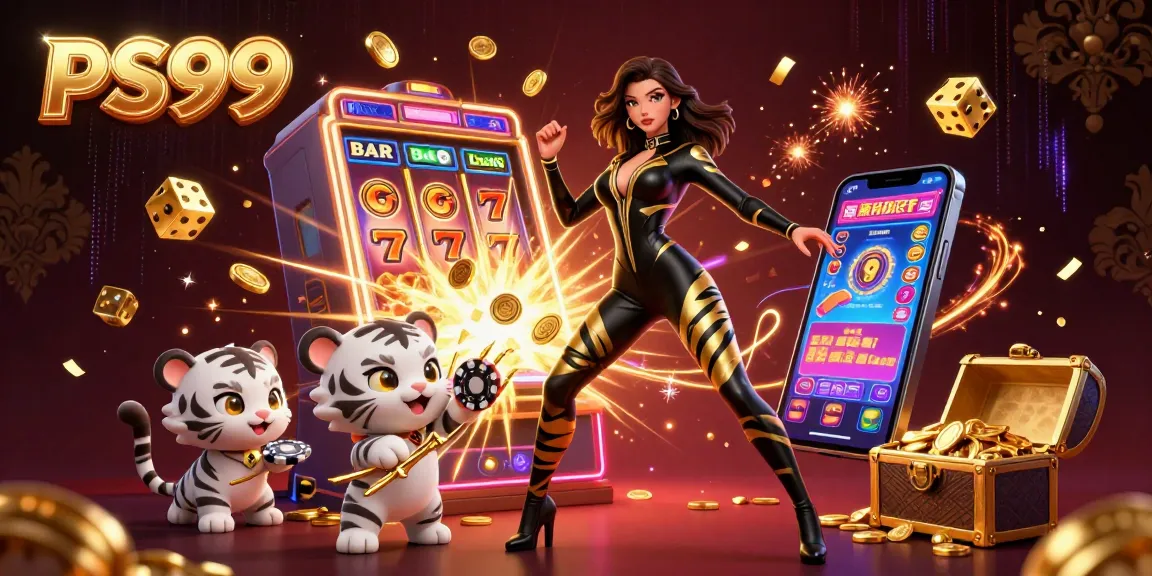 Experience thrilling gameplay at PS99 with a vibrant slot machine and engaging casino atmosphere.