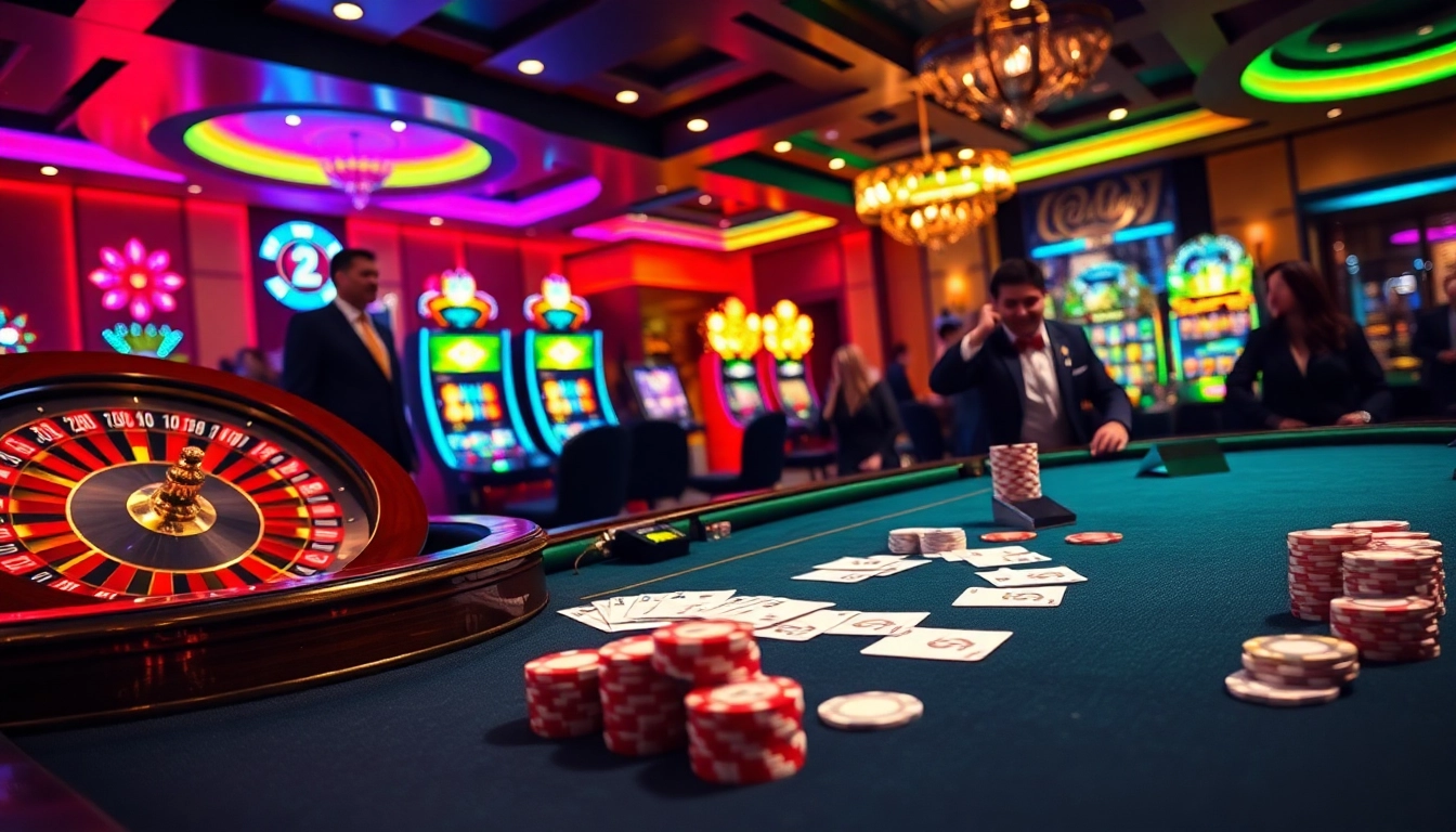 Experience excitement at https://789wins1.net/ with vibrant casino visuals showcasing poker and roulette.