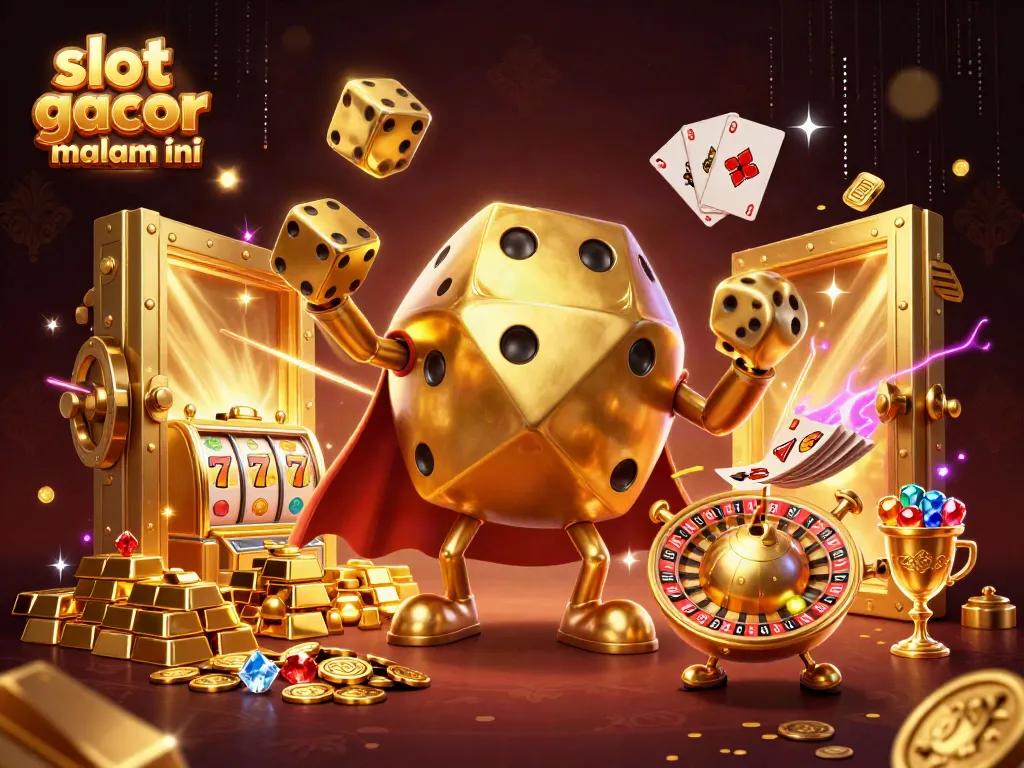 Experience the thrill of slot gacor malam ini with 3D cartoon characters and sparkling casino treasures.