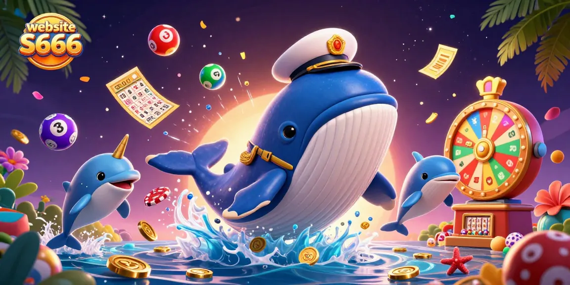Engage with the exciting world of website S666 through vibrant casino-themed 3D illustration.