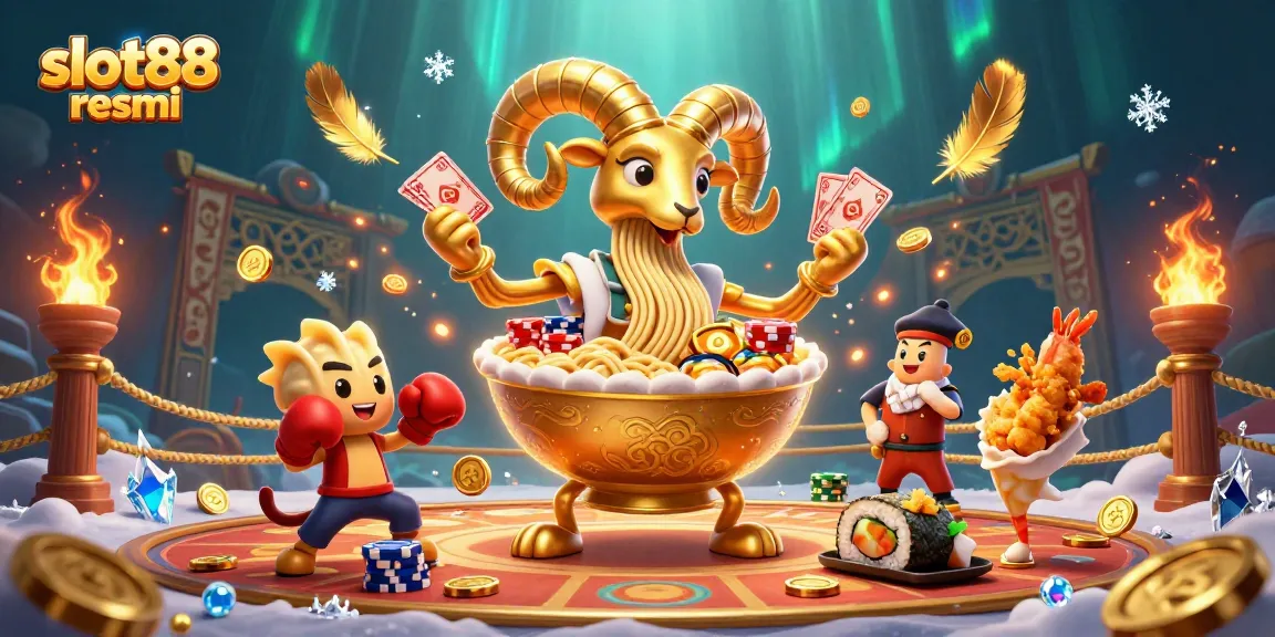 Experience the excitement of slot88 resmi with animated characters and vibrant casino elements.