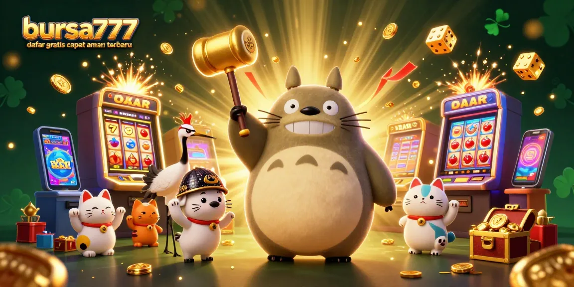 Experience winning excitement with bursa777 daftar gratis cepat aman terbaru, featuring a dynamic casino theme.