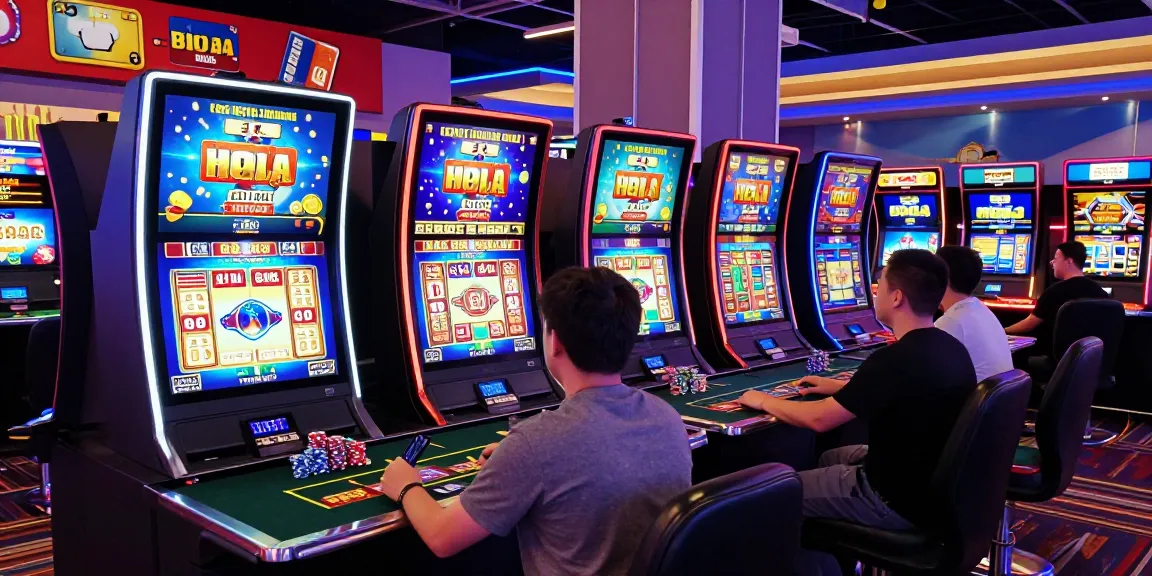 Player at a vibrant credit card casino enjoying slots while considering deposits with Visa and Mastercard, showcasing https://dea.org.uk bonuses.