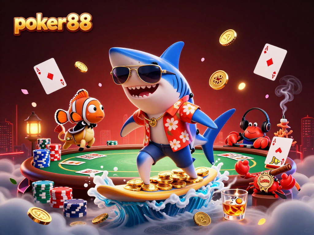 poker88 memberikan pengalaman bermain yang menyenangkan dengan karakter kartun dan elemen permainan menarik.