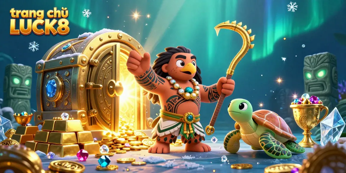 Experience the thrill of trang chủ LUCK8 with vibrant treasures and dynamic characters in a casino adventure.