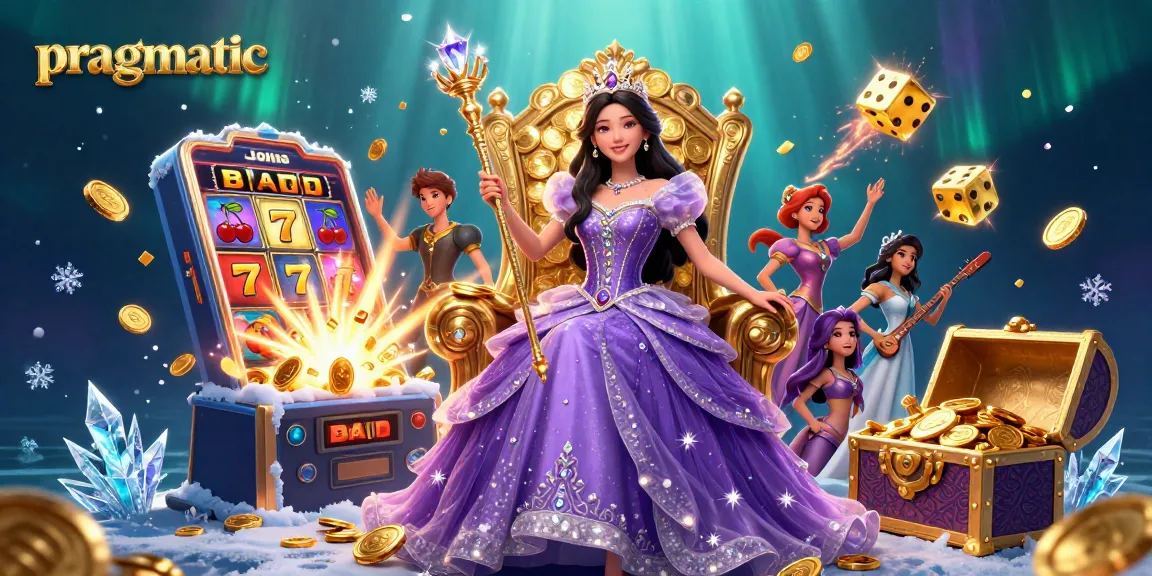 Experience big wins with pragmatic slots featuring golden tiara and vibrant casino elements.