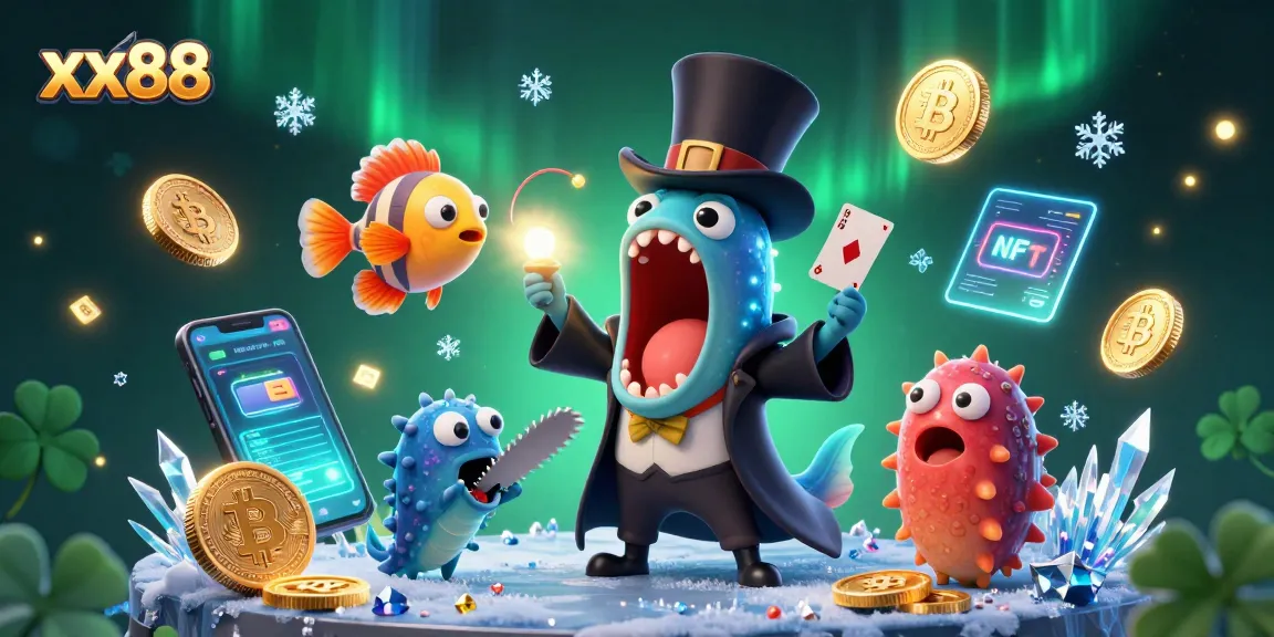 Experience the excitement with xx88 in this vibrant 3D illustration, showcasing interactive casino magic.
