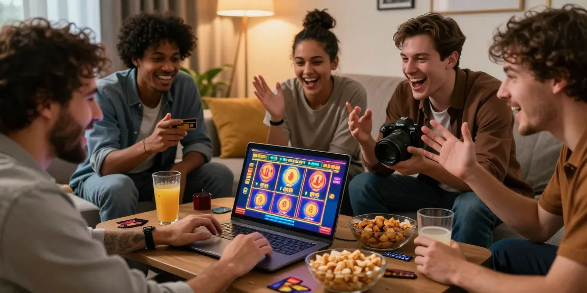 Excited players engaging with credit card casinos at https://lctltd.co.uk in a lively gaming environment.