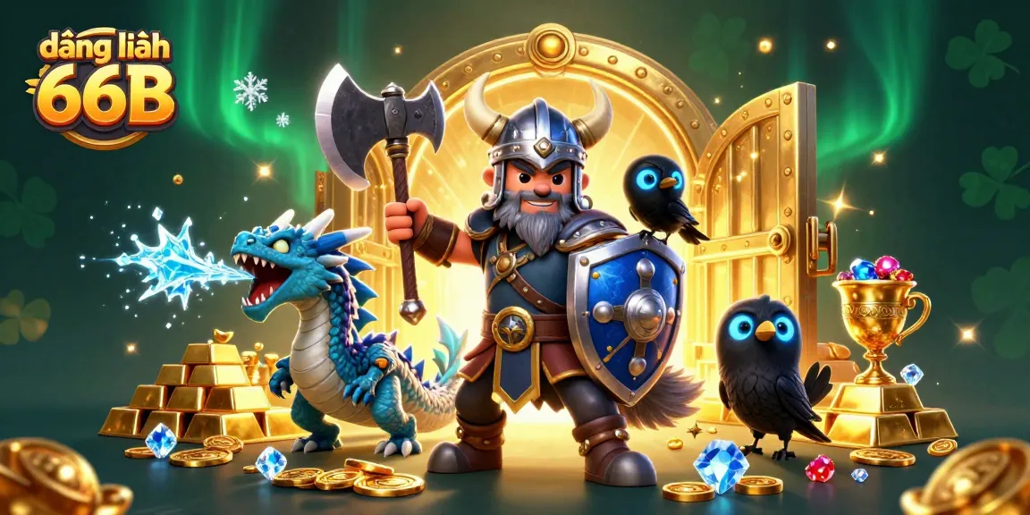 Engage in thrilling gaming adventures with đăng nhập 66B showcased in a vibrant illustration.