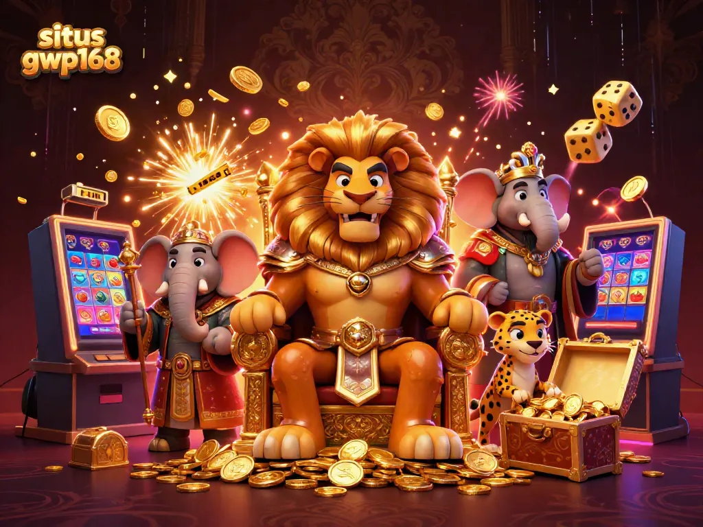 Rasakan keseruan situs gwp168 dengan raja slot, simbol beruntung, dan jackpot yang melimpah.