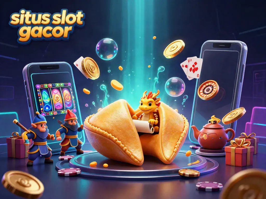 Permainan situs slot gacor dengan naga bijak, koin emas, dan elemen slot menarik lainnya.