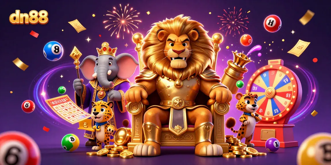 Win big with dn88 at this vibrant online casino scene filled with exciting game elements.
