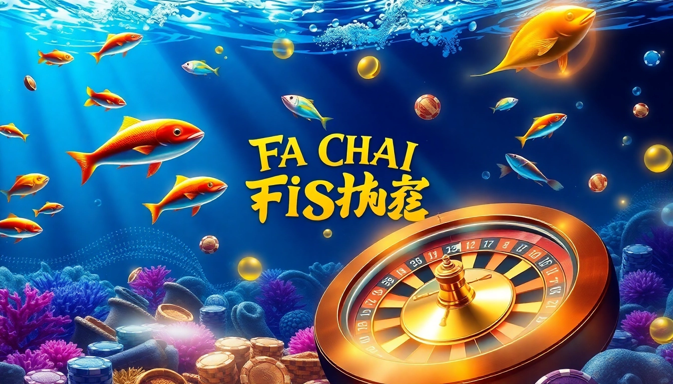 Experience Fa Chai Fierce Fishing แตกง่าย with vibrant underwater gambling visuals.