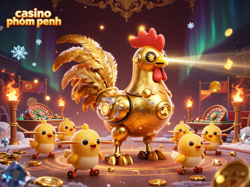 Experience casino phnom penh excitement with a vibrant 3D illustration of gaming fun.
