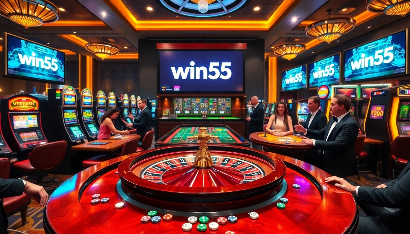 Experience the thrill of win55 with strategic casino games and vibrant slot machines.