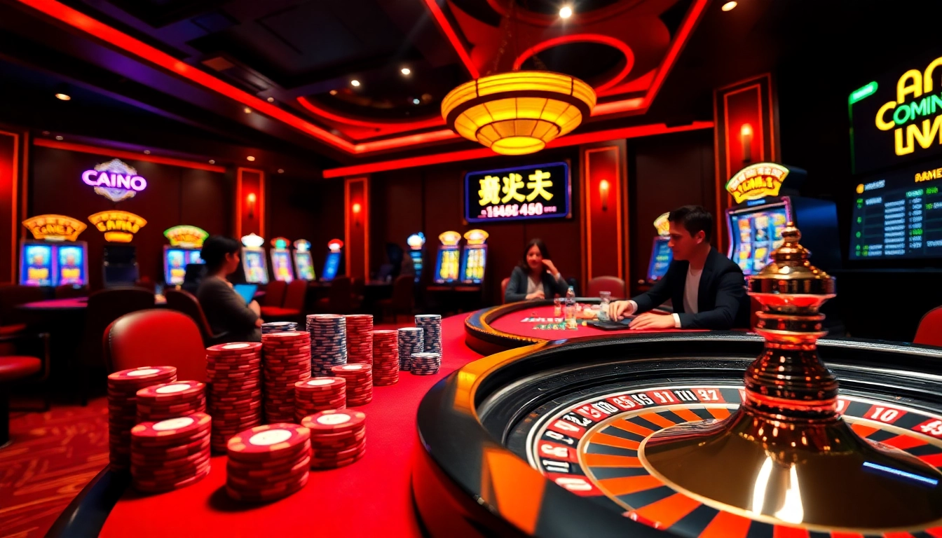 Engage in thrilling gaming at a vibrant casino table while exploring 주소모음 for the best online links.