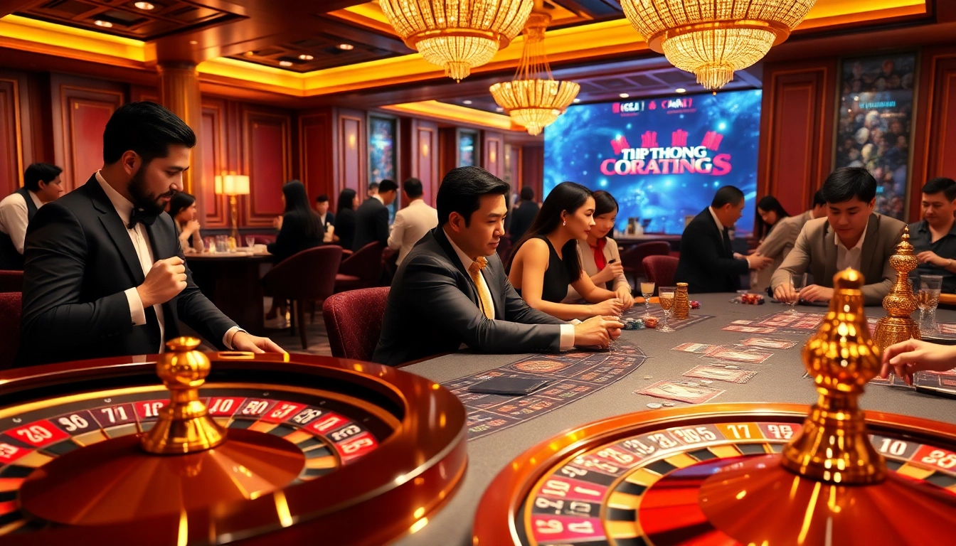 TẬP ĐOÀN KJC enhances the casino experience with vibrant poker games and thrilling roulette action.