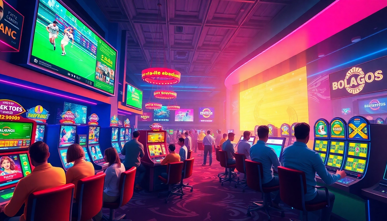 Exciting online gambling scene with players involved in bolagacor gaming activities.