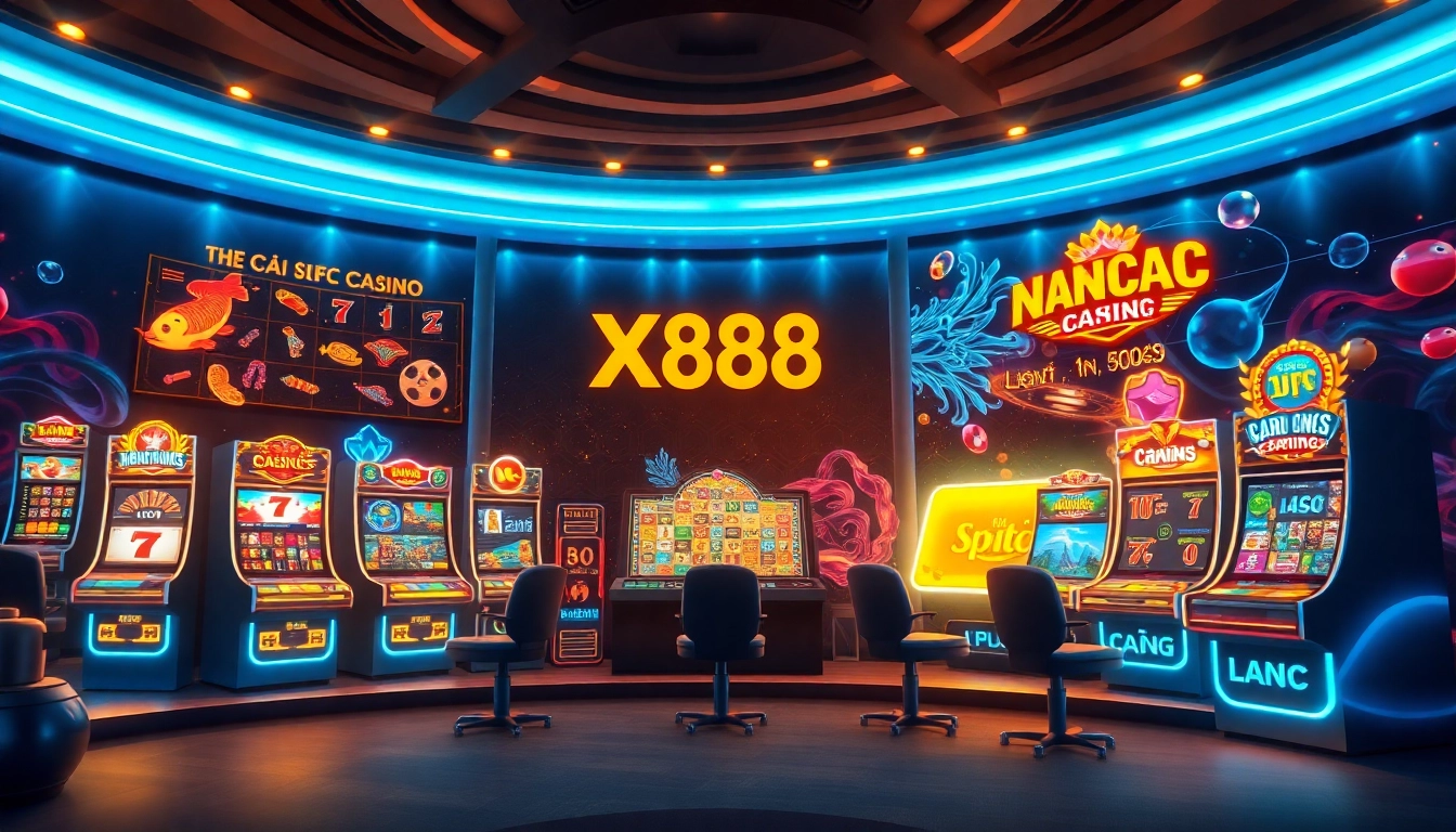 Dynamic interface of Nhà cái xx88 showcasing exciting online gambling games.
