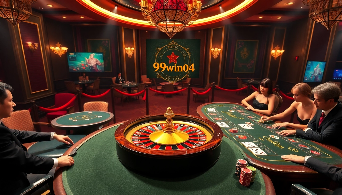 Experience excitement at the casino with the 99win04 winning poker game and vibrant roulette.