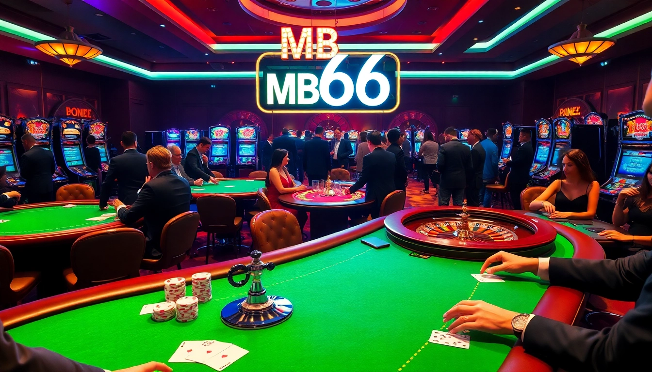 Experience thrilling poker action at MB66 Casino with vibrant tables and professional gameplay.