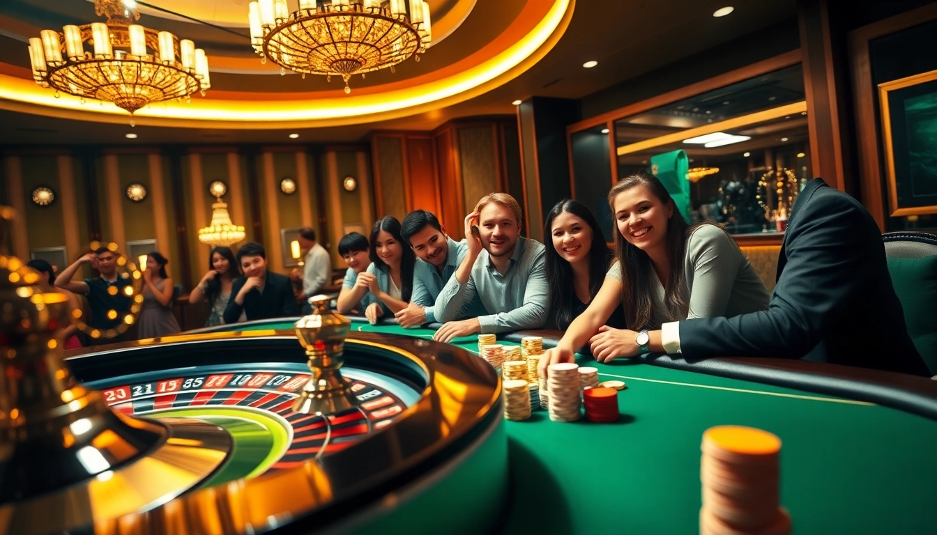 Experience thrilling winnings at https://urr88.com/ with a lively casino scene featuring poker and roulette.