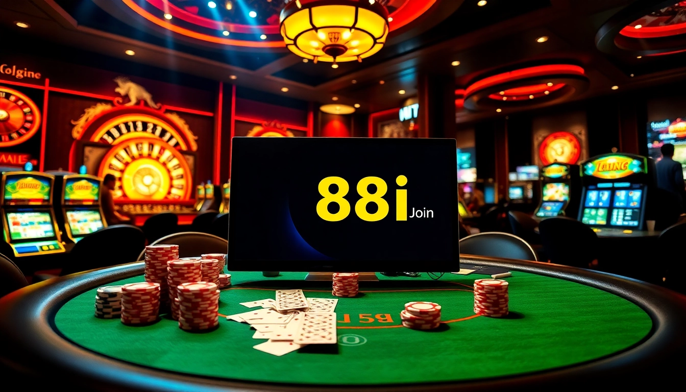 Experience the excitement of link 88i with vibrant casino gaming elements and engaging atmosphere.