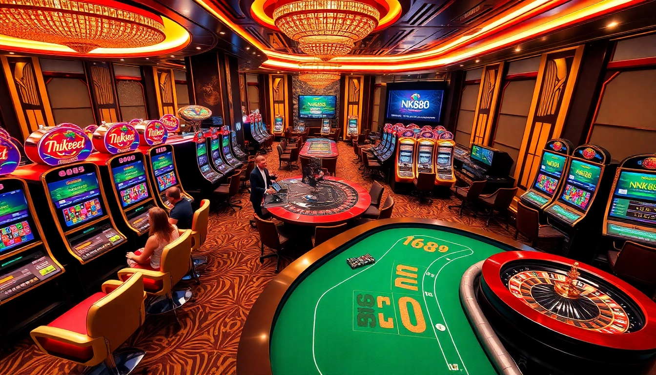 Experience excitement at https://nk88.center/ with a dynamic online casino atmosphere filled with action.